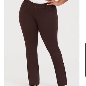 Torrid Brown Ponte Knit Pants 24